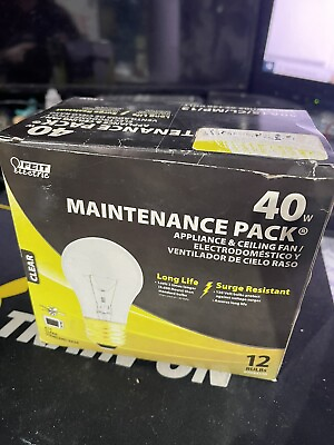 #ad FEIT ELECTRIC BP40A15 CL 40W A15 Bulb Clear New Open Box 11 Bulbs