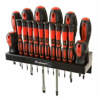 #ad 18 Pc Precision Magnetic Tip Screwdriver Set with Wall Mount and Hardware