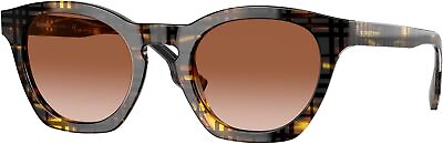 #ad Burberry B 4367 Havana Check 49 22 Sunglasses Made In Italy