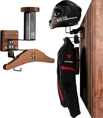 #ad Motorcycle Helmet Holder Wall Mount Tactical Gear Holder with Helmet Stand a...