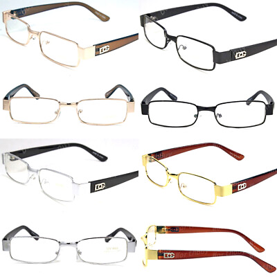 #ad Mens Womens DG Eyewear Clear Lens Eye Glasses Fashion Designer Rectangular Frame