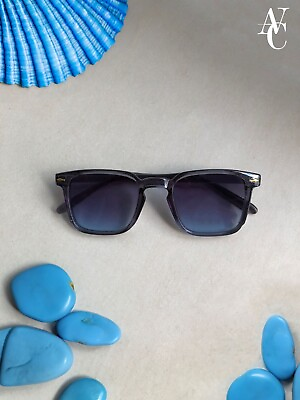 #ad Unisex Women Men UV400 Protection Blue Sunglasses