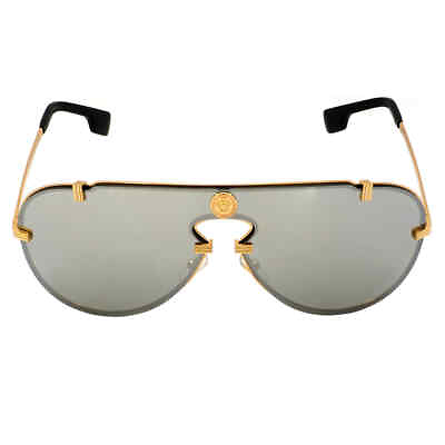 #ad Versace VE2243 Men#x27;s Aviator Sunglasses VE224310026G43