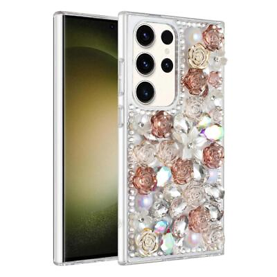 #ad Luxury 3D Bling Rhinestone Diamond Case Cover For Samsung Galaxy S24 Ultra Plus