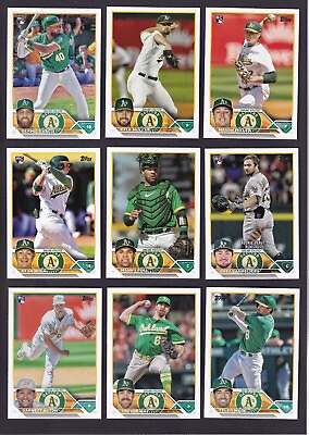 #ad Oakland Athletics Team Set 39 Cards 2023 Topps Series 1 amp; Series 2 amp; Update