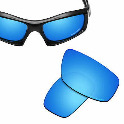 #ad HPO Anti Salt Water Replacement Lenses for OAKLEY Monster Pup Blue Polarized