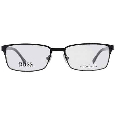 #ad Hugo Boss Demo Rectangular Men#x27;s Eyeglasses BOSS 0766 0QIL 55 BOSS 0766 0QIL 55