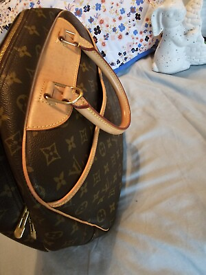 #ad Louis Vuitton Bowling Vanity Brown Leather Monogram