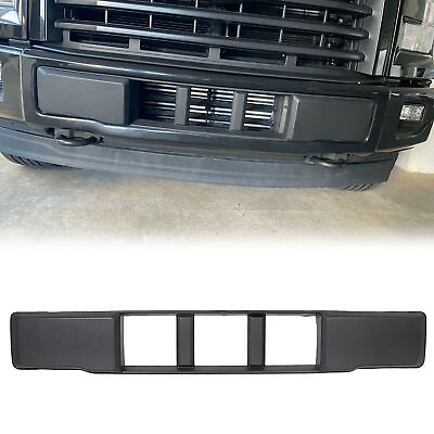 #ad Fit For 15 17 Ford F150 Front Bumper Cover Lower Grille Trim Panel Black Plastic