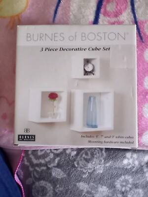 #ad burnes of boston frame 3 Pieces Decorative Cube Set