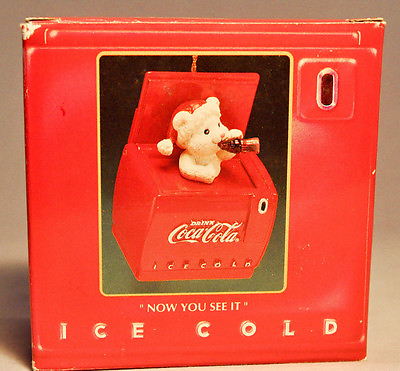 #ad Enesco: Now You See It Now You Don#x27;t Coca Cola 564567 Holiday Ornament