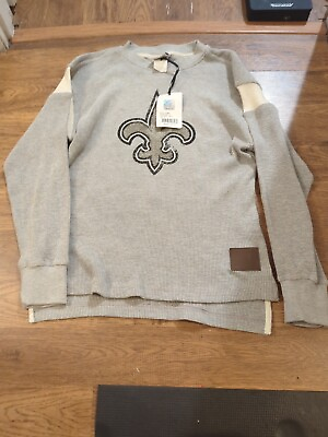 #ad NWT Reebok New Orleans Saints Vintage Collection Adult Medium Long Sleeve Shirt