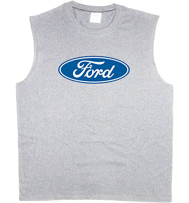 #ad Men#x27;s sleeveless shirt Ford motor company trucks racing muscle tee tank top