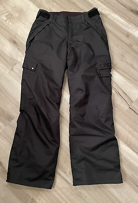 #ad O#x27;Neill Black FIFTY2 Series Snow Snowboarding Pants Juniors Sz XL Cargo Pockets