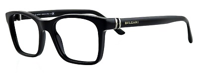 #ad BVLGARI BV3020 501 52mm Black Eyeglasses Frames Only Italy