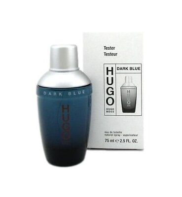 #ad Hugo Boss Dark Blue 2.5 oz EDT spray mens cologne 75 ml NEW Tester