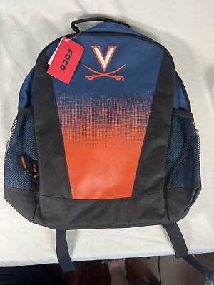 #ad UVA University of Virginia Cavalier Backpack Bookbag with Headphone access New