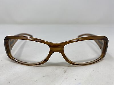 #ad Ray Ban Italy RB 4078 689 3N Brown Wood Pattern Plastic Sunglasses Frame XO46