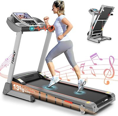 #ad 3.25HP Treadmill Folding Running Machine Home Exercise with 13% 15% Auto Incline
