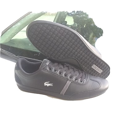 #ad Lacoste men shoes 9.5 Misano sport 118 1 u cam black grey