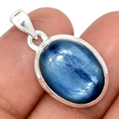 #ad Natural Kyanite Brazil 925 Sterling Silver Pendant Jewelry CP26657