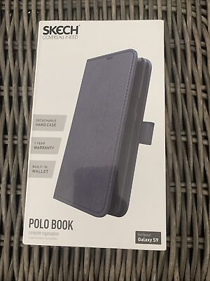 #ad Skech Polo Book Wallet Detachable Protective Case for Samsung Galaxy S9 Black