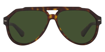 #ad Dolce amp; Gabbana DG4452F Sunglasses Havana Dark Green 60mm New 100% Authentic