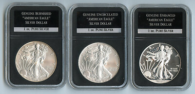 #ad 2008 2015 American Eagle 1 oz Silver Dollar Set 5 Coin Collection BT911
