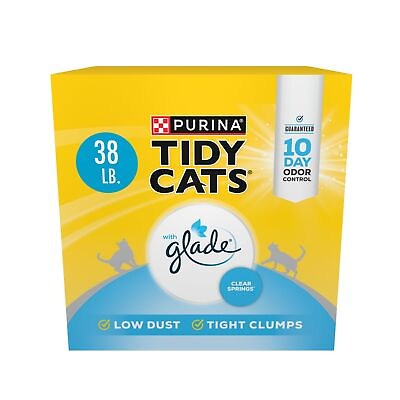 #ad Purina Clumping Multi Cat Litter Glade Clear Springs 38 lb. Box