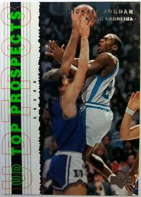 #ad 2003 03 04 Upper Deck UD Top Prospects Michael Jordan #58 UNC Tar Heels HOF