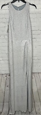 #ad Jessica Howard Women’s Plus Long Cocktail Dress W Slit Stunning Size 18W NWT