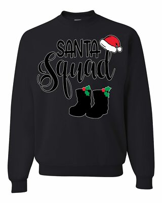 #ad Ugly Christmas Sweater Santa Squad Xmas Holiday Gift