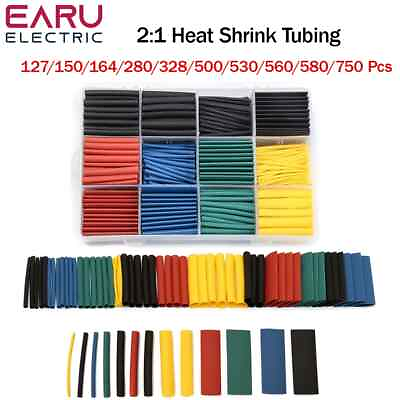 #ad 127 750Pcs Heat Shrink Tubing Thermoresistant Tube Heat Shrink Wrapping Kit Elec