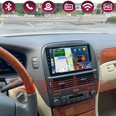 #ad For 2001 2006 Lexus LS430 Apple CarPlay Android Auto GPS WIFI Android 13.0 Radio