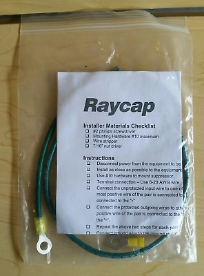#ad 24quot; Ground Cable for Raycap AcData DCLT 48 3C or Similar Electronic Module
