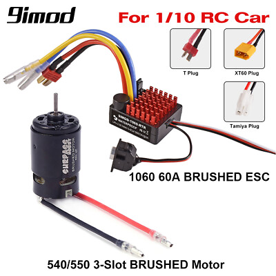 #ad 9IMOD 1060 RTR 2 3S 60A ESC Waterproof BEC Brushed Motor for 1 10 RC Axial SCX10