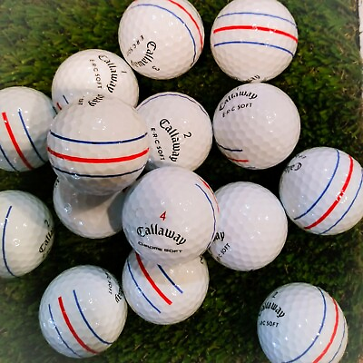 #ad 24 Callaway ChromeSoft Triple Track ERC Soft Golf Balls 4A Great Condition