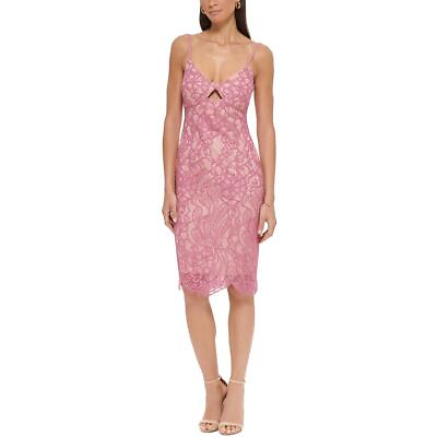#ad Guess Womens Lace Mini Special Occasion Sheath Dress BHFO 6444