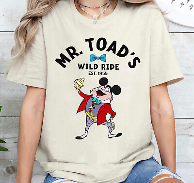 #ad Disney Retro Mr. Toad#x27;s Wild Ride 1955 Shirt Unisex Adult Kid Shirt 660045