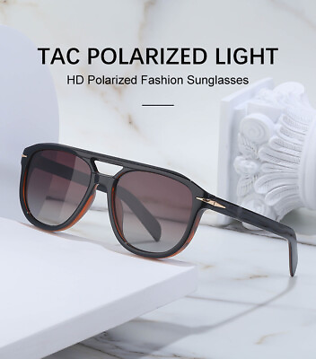 #ad Vintage large frame polarized sunglasses UV protective sunglasses $10.76