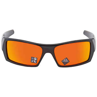 #ad Oakley Men#x27;s Gascan Sunglasses Polished Black Prizm Ruby