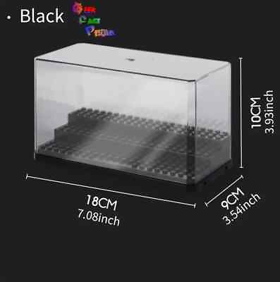 #ad 3 Steps Acrylic for Minifigure Display Case Stackable Box Clear Dustproof Clear