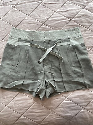 #ad Helmut Lang Womens Shorts 10 Low Rize Gray Sexy Designer Bottoms