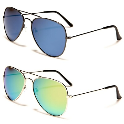 #ad Air Force Polarized Flat Mirrored Lenses Classic Aviator Women Men Sunglasses $9.99