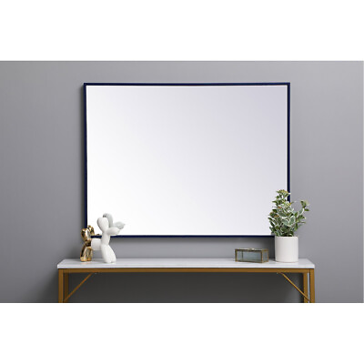 #ad Elegant Lighting MR43040BL Eternity 40 X 30 inch Blue Wall Mirror Blue Frame