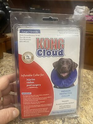 #ad KONG Cloud Inflatable Protective Collar for Recovery Large Neck 13 18”