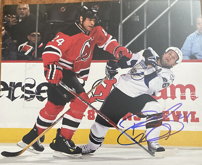 #ad Bryce Salvador Signed Autographed 8 x 10 Photo New Jersey Devils