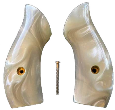 #ad J Frame Round butt Grips fits most Smith amp; Wesson Samp;W Classic White Pearl $29.95