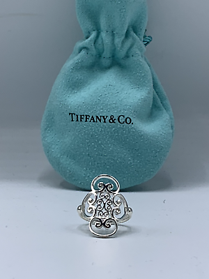 #ad Tiffany amp; Co. Paloma Picasso Venezia Goldoni Ring Sterling Silver Size 6