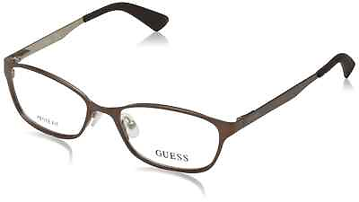 #ad New Guess GU2563 049 Rectangle Matte Brown Eyeglasses Authentic